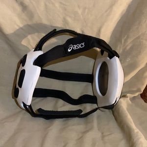 ASICS Youth Wrestling Head Gear- White and Black